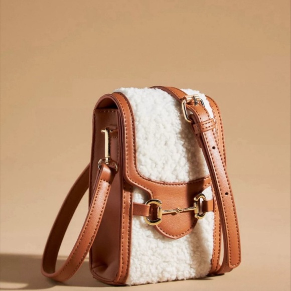 Anthropologie Handbags - Anthropologie Sherpa cell phone cross body/waist bag